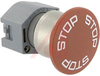 SWITCH, E-STOP ACTUATOR, RED PLASTIC MUSHROOM CAP, STOP LEGEND - 70029354 - Allied Electronics, Inc.
