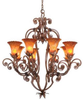 3231TN/1520 Large Chandeliers-Glass Shade - 696547 - Capital Lighting, Inc.