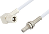 SMB Plug Right Angle to SMB Jack Bulkhead Cable 12 Inch Length Using RG188-DS Coax, RoHS - PE34477LF-12 - Pasternack