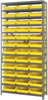 Open Shelving, 13Shelves, 36Bins, Yellow; Shelving Unit Type Quantum Storage - 44AC8983 - Newark, An Avnet Company