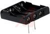 Hldr, Battery; AAA; 1.98 in.; Polypropylene; PC Mount; 4; Spring; Wire Leaded - 70182809 - Allied Electronics, Inc.
