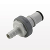 NS6 Series Coupling Insert, Shutoff Polypropylene In-Line Hose Barb -- NS6D22006 - Image