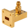 WR-34 to 2.92mm Female Waveguide to Coax Adapter UBR260 with 21.7 GHz to 33 GHz in Brass - FMWCA1102 - Fairview Microwave Inc.