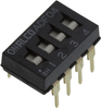 Dip Switch, 4Pos, Spst, Flush Slide, Th; No. Of Circuits Alcoswitch Te Connectivity - 21R5919 - Newark, An Avnet Company