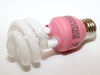 13 Watt, 120 Volt Pink CFL Bulb. -- FE-IIS-13W/P - Image