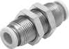 Push-in bulkhead connector -- QBS-1/2T-U - Image