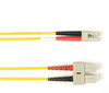 6m (19.7ft) SCLC YL OS2 SM Fiber Patch Cable INDR Zip OFNR - FOCMRSM-006M-SCLC-YL - Black Box