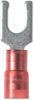 Terminal, Spade/fork, #6, Crimp, Red; Product Range Panduit - 25C1544 - Newark, An Avnet Company