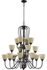 6008-16-44 Large Chandeliers-Glass Shade - 435941 - Capital Lighting, Inc.