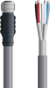 DN4110021S02 - LAPP UNITRONIC® DeviceNet Cordsets 15 & 18 AWG / 1 + 1 pair Bus - Gray PVC - M12 Female / Wire Leads connectors - 2m -- OLFDN4110021S02