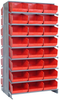2 Side Sloped Rack, 16Shelves, 48Bin/red; Shelving Unit Type Quantum Storage - 44AC6391 - Newark, An Avnet Company