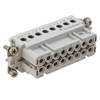 TE CONNECTIVITY / HTS 1-1103417-1 Heavy Duty Connector Insert, 16+PE Signal, HTS Series, Receptacle, 7, 17 Contacts, 16 A - 792-1-1103417-1 - Utmel Electronic Limited
