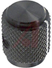 Knob; Black; 0.5 in.; RoHS Compliant, ELV Compliant - 70156259 - Allied Electronics, Inc.