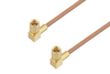 SSMC Plug Right Angle to SSMC Plug Right Angle Cable 48 Inch Length Using RG178 Coax - PE3C4457-48 - Pasternack