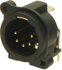 Xlr Connector, Plug, 5Pos, Panel/pcb; No. Of Contacts Multicomp Pro - 68AJ1959 - Newark, An Avnet Company