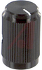 Knob; Black; 0.5 in.; RoHS Compliant, ELV Compliant -- 70156254