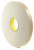 3M 4496 Double Coated Polyethylene Foam Tape White 1 in x 36 yd Roll - 4496 WHITE 1IN X 36YDS - Ellsworth Adhesives