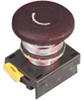 Pushbutton, 40MM, Momentary, Mushroom, Black - 70058122 - Allied Electronics, Inc.