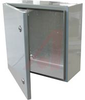 Enclosure,SheetMetal,16ga.Steel,Hinged Cover,NEMA,Gray,11.81 x 11.81 x 5.91 in -- 70147767