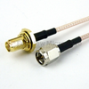 SMA Male (Plug) to SMA Female (Jack) Bulkhead Cable RG-316 Coax Up To 3 GHz, 1.35 VSWR in 120 Inch - FMC0212315-120 - Fairview Microwave Inc.