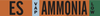 Brady B-946 Orange Pressure Sensitive Vinyl Pipe Marker - Printed Msg = ES VAP Ammonia Low with Right Arrow - 145840 - 754473-54628 - R. S. Hughes Company, Inc.