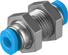 Push-in bulkhead connector -- QSMS-3 - Image