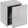 Cabinet; Steel; 12 in.; 7 in.; 6 in.; Metallic Gray; 0.219 in.; 0.187 in. - 70148715 - Allied Electronics, Inc.