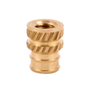 E-Z Sonic™ Threaded Insert for Plastic - Tapered - Double vane - 4-40 -- DV-004-TH - Image