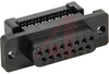 D-Sub Connector; 15 Contacts; Receptacle; Ribbon Cable; IDC - 70041269 - Allied Electronics, Inc.