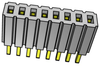 Connector, Rcpt, 8Pos, 1Row, 1.27Mm; Connector Systems Samtec - 97P7447 - Newark, An Avnet Company