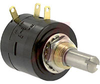 Pot;Wirewound;Rest 10 Kilohms;Panel;5 Turns;Pwr-Rtg 1W;Shaft Dia 0.25in - 70089286 - Allied Electronics, Inc.