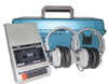 Hamilton LCP Listening center w/2 headphones, Cassette Recorder in medium plastic carrying case - LCP/HA-802/HA5 - Visual Sound, Inc.