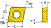 CoroTurn&reg; 107 insert for turning - CCMT 06 02 04-WF 3005 - Sandvik Coromant Co.