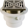 On-Grade PVC/ABS Adjustable Floor Drain w/Square Strainer - FD12-SQ - Watts