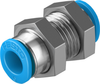 Push-in bulkhead connector -- QSMS-6 - Image