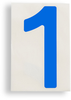 ToughStripe Die-Cut Blue Letter 1 - 121857 - Brady Corporation