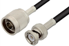 N Male to BNC Male Cable 48 Inch Length Using RG223 Coax - PE3476-48 - Pasternack
