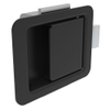 Push-to-Close Latch, Small Size, 2 - 2.8mm Grip, Stainless Steel, Black Finish -- 64-11-22