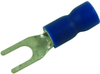 Terminal, Spade/fork, #6, Crimp, Blue; Product Range Multicomp Pro - 34P2368 - Newark, An Avnet Company