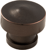Modern Convex Top Knob, Oil Rubbed Bronze - 814618 - HardwareSource, Inc.