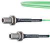 Low Loss N Female Bulkhead to N Female Bulkhead Cable LL160 Coax in 60 Inch and RoHS - FMCA1696-60 - Fairview Microwave Inc.