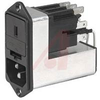 PowerEntryModule with Medical Version Line Filter,250VAC;10 A,2-Pole Fuseholder - 70159989 - Allied Electronics, Inc.