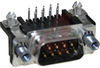 CONNECTOR, PLUG, HD-20, 9 POS, SIZE 1, FRONT METAL SHELL, .318 SERIES, RIGHT ANG - 70085563 - Allied Electronics, Inc.