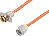 Slide-On BMA Jack 2 Hole Flange to SMA Male Cable 200 cm Length Using RG402 Coax - PE3W06981-200CM - Pasternack