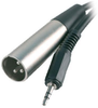 Cable, Xlr Plug-3.5Mm Stereo Plug, 6Ft; Connector Type A Multicomp Pro - 26W6443 - Newark, An Avnet Company