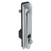 Swinghandle Latch, Large Size - 150 mm , With Padlock Hasp, Use with Linear Actuator or as Single Point Latch, Bellcore 216 Key, Sealed, Zinc Alloy, Satin Chrome Plated - H3-60-442-144 - Southco