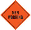Brady Vinyl Diamond Orange Road Construction Sign - 36 in Width x 36 in Height - TEXT: MEN WORKING - 56799 - 754476-56799 - R. S. Hughes Company, Inc.