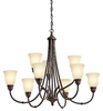 Mid. Chandeliers-Glass Up - 325222 - Light Center (The)