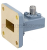 WR-62 to SMA Female Waveguide to Coax Adapter UG-419/U Square Cover with 12.4 GHz to 18 GHz Ku Band in Copper, Paint - FMWCA1003 - Fairview Microwave Inc.