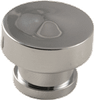 Modern Convex Top Knob, Polished Chrome - 814620 - HardwareSource, Inc.